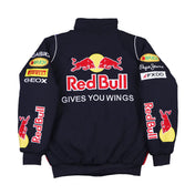 F1 RedBull Embroidered Vintage Racing Jacket Navy Blue