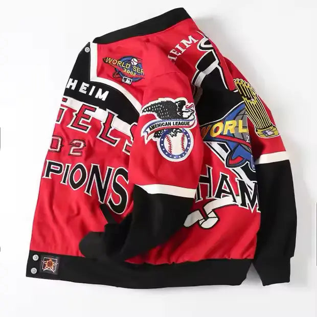 Rare ANAHEIM ANGELS Vintage Embroidered Jacket - Unisex3