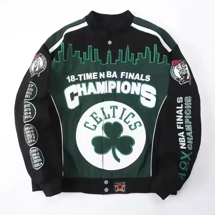Rare CELTICS Vintage Embroidered Jacket - Unisex