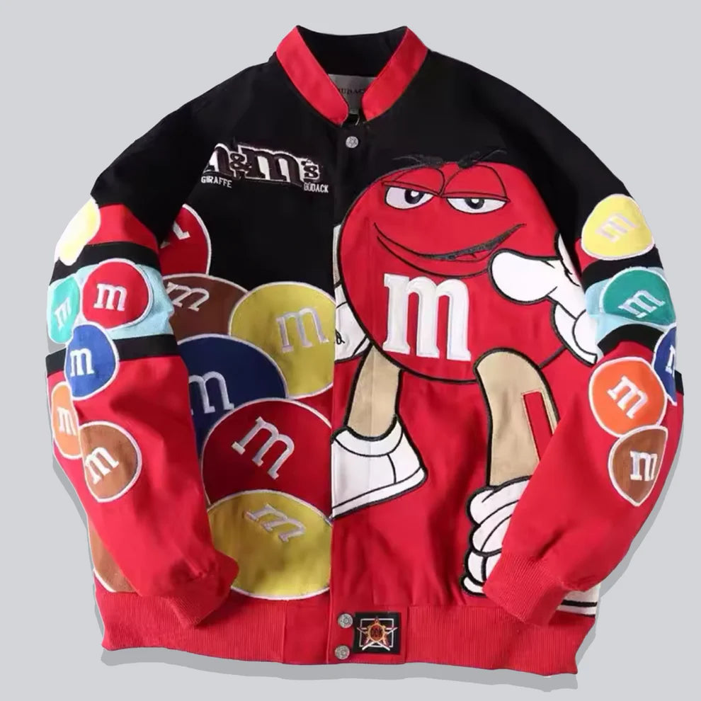 Rare M&M's NASCAR Vintage Embroidered Jacket - Unisex