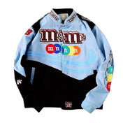 Rare M&M's NASCAR Vintage Embroidered Jacket – Unisex