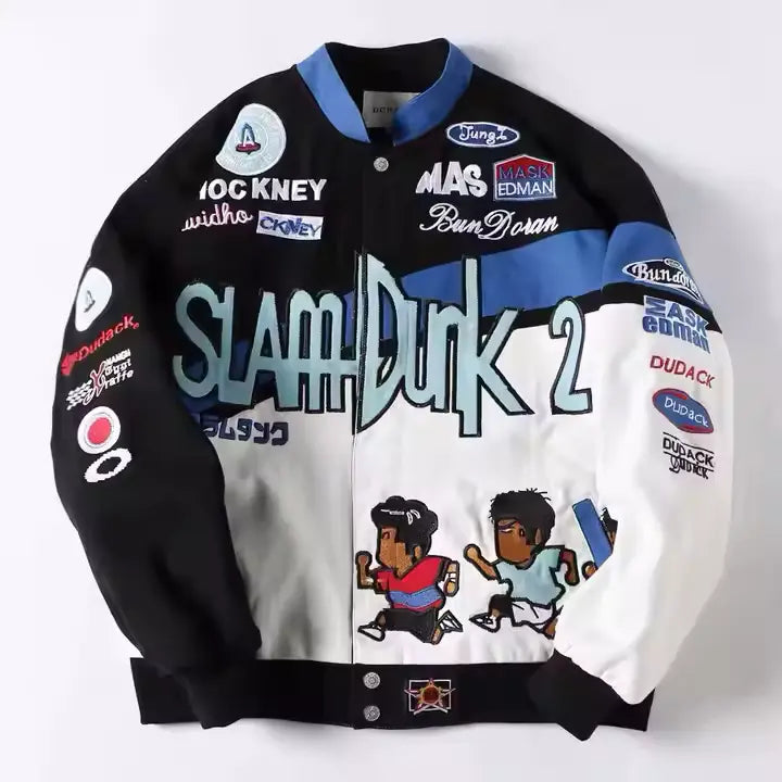 Rare SlamDunk NASCAR Vintage Embroidered Jacket - Unisex
