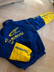 Subaru Rally Embroidered Vintage Racing Jacket Blue